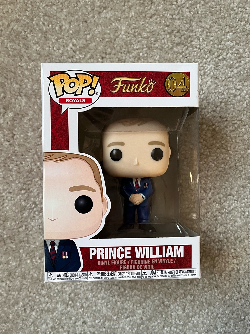 Funko Pop Royals Prince William 04 Vinyl Figure NIB
